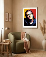 Bono U2 framed in a tender room thumbnail