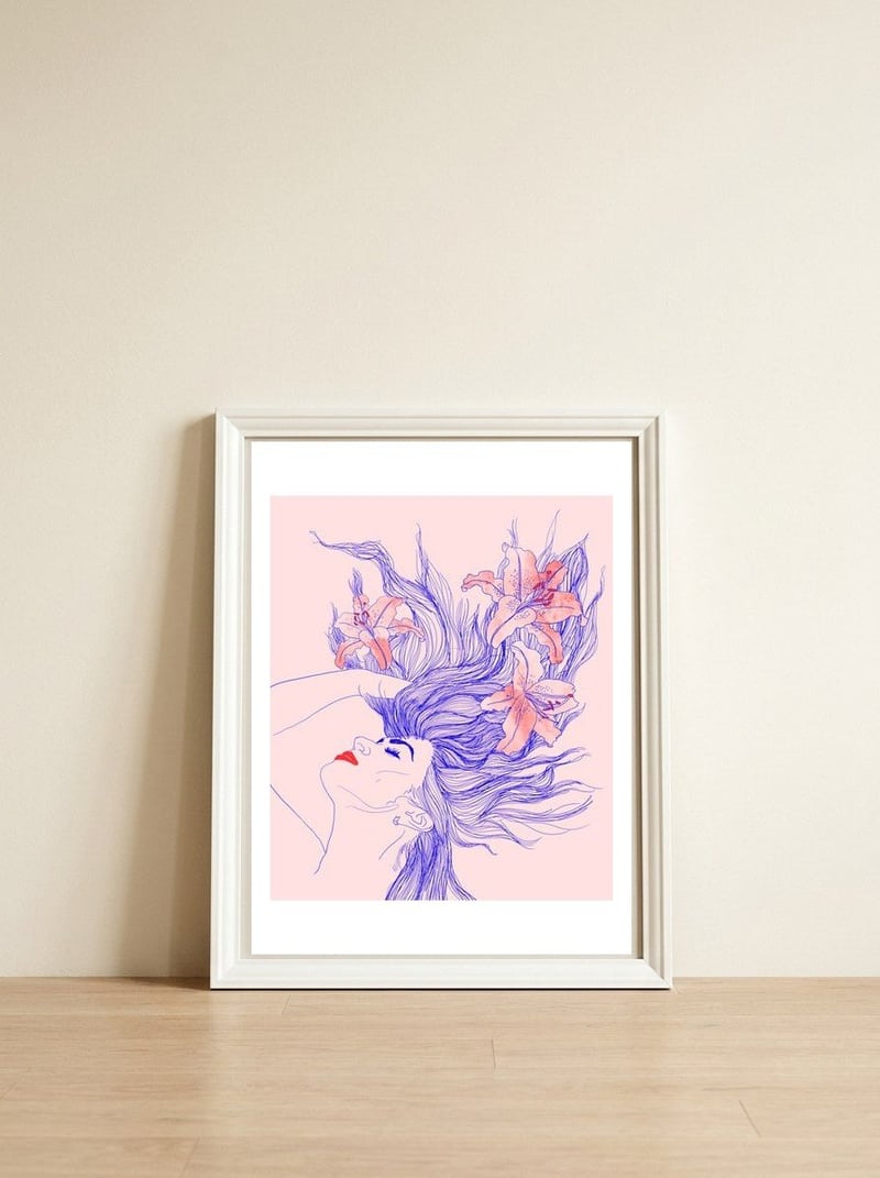 Desire V2 — framed, leaning against the wall
