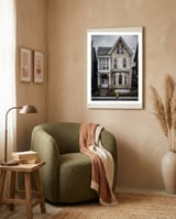 Carlton Street No 11 Color Version framed in a tender room thumbnail