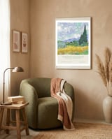Vincent Van Gogh - Wheat field whit cypresses framed in a tender room thumbnail