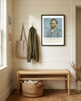 Vincent Van Gogh - Self Portrait framed in a relaxed room thumbnail