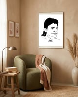 Naomi Anderson African American Suffragist framed in a tender room thumbnail
