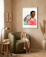 Egalitarism | Equality Anti-racism Feminism Multiculturism | Individuality Watercolor framed in a tender room thumbnail