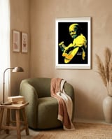 Elizabeth Cotten American Folk and Blues Musician Legend framed in a tender room thumbnail
