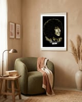 Vintage Elaine Brown American Prison Activist framed in a tender room thumbnail