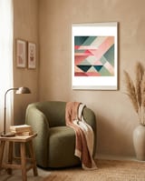 Geometric Plots 01 framed in a tender room thumbnail