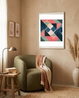 Geometric Plots 04 framed in a tender room thumbnail