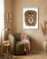 The Majestic Lion framed in a tender room thumbnail