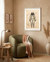Back To The Moon 01 framed in a tender room thumbnail
