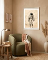 Back To The Moon 04 framed in a tender room thumbnail