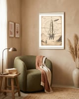 Back To The Moon 012 framed in a tender room thumbnail