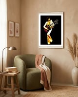Jimmy Page American Rock Music Legend framed in a tender room thumbnail