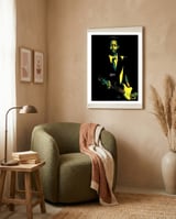 Lefty Dizz American Chicago Blues Guitarist Legend 2 framed in a tender room thumbnail