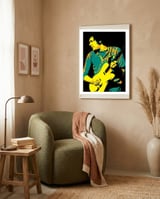 Mike Bloomfield American Blues Guitarist 3 framed in a tender room thumbnail