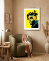 Juice WRLD in Pop Art framed in a tender room thumbnail