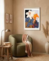Abstract Lilies Close Up framed in a tender room thumbnail
