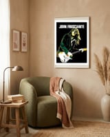 John Frusciante American Guitarist framed in a tender room thumbnail