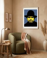 Merle Haggard American Outlaw Country Musician Legend framed in a tender room thumbnail