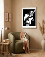 Keith Richards American Rock Guitarist Legend framed in a tender room thumbnail