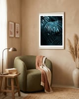 Blue Jungle Palm Ii framed in a tender room thumbnail