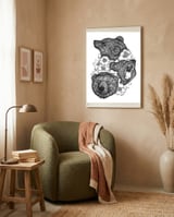Bears In Bears framed in a tender room thumbnail