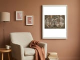 Let's Travel The World framed in a tender room thumbnail