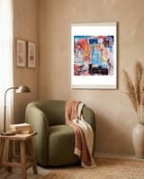 Basquiat Style 2 framed in a tender room thumbnail