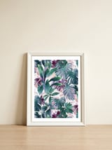 Tropical Emerald Jungle — framed, leaning against the wall thumbnail