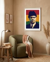 Malcolm X v2 framed in a tender room thumbnail