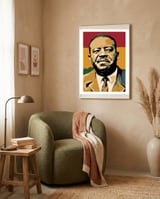 Ralph Abernathy American Civil Rights Activist framed in a tender room thumbnail