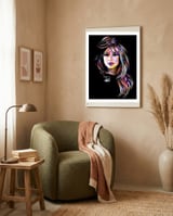 Taylor Swift Colorful Art 2 framed in a tender room thumbnail