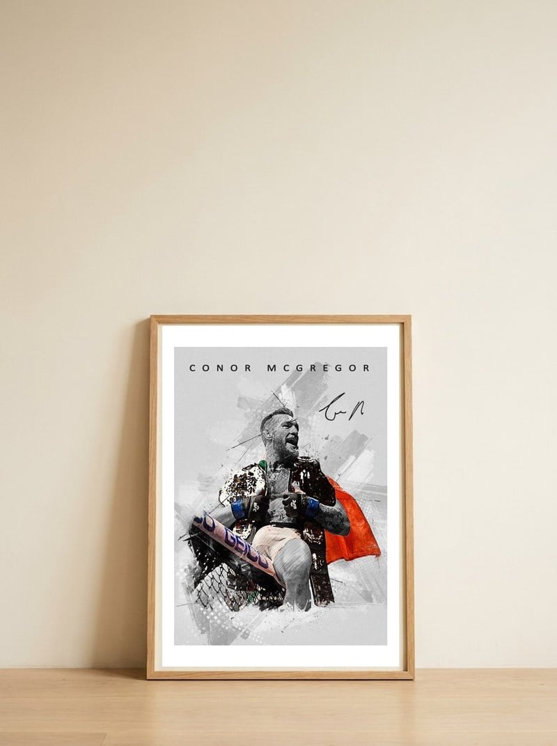 conor-mcgregor-1 — framed, leaning against the wall