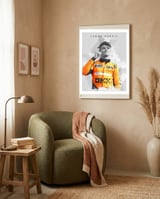 Lando Norris Formula 1 framed in a tender room thumbnail