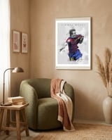 Lionel Messi framed in a tender room thumbnail