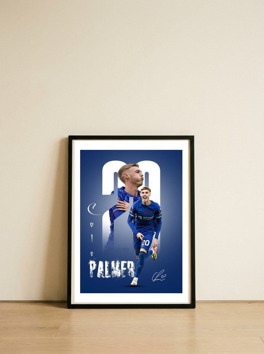 cole-palmer — framed, leaning against the wall