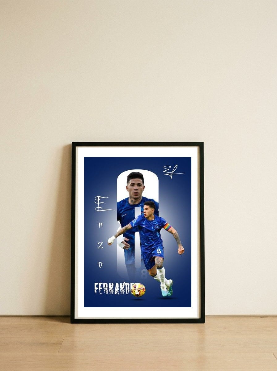 enzo-fernandez — framed, leaning against the wall