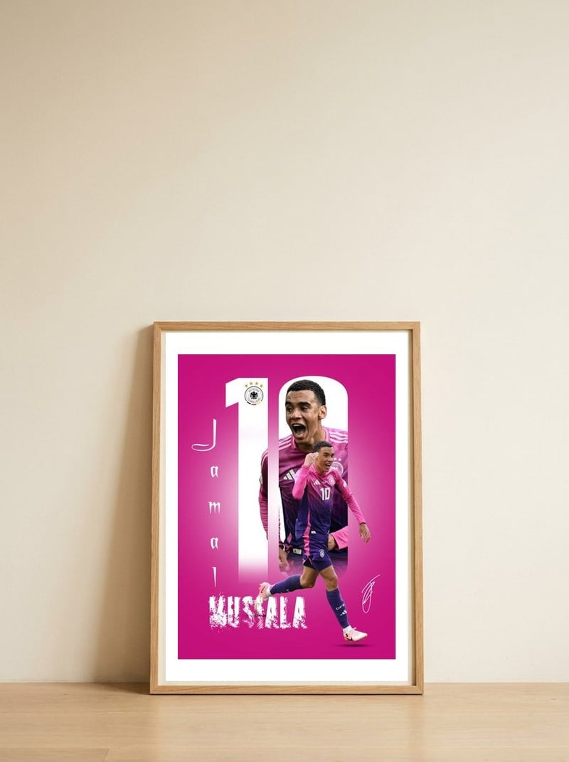 jamal-musiala-2 — framed, leaning against the wall