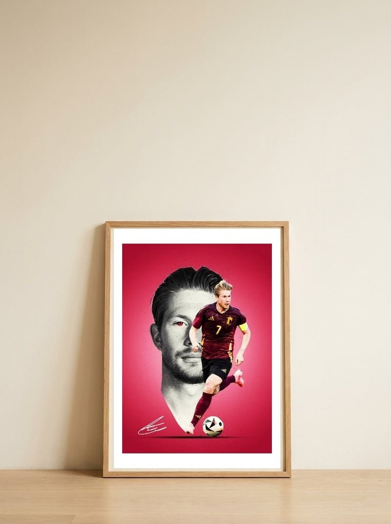 kevin-de-bruyne-1 — framed, leaning against the wall