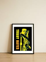 tubby-hayes-jazz-saxophonist-music-legend — framed, leaning against the wall thumbnail