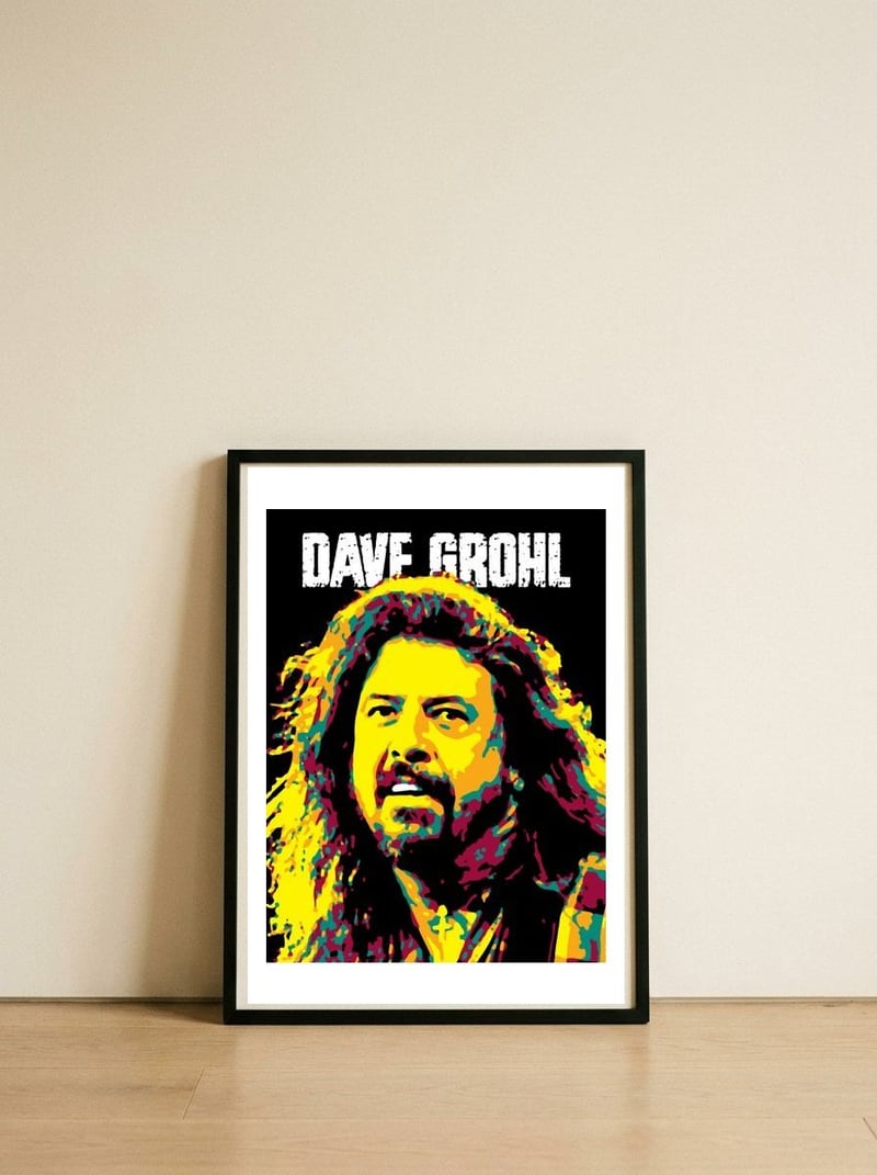dave-grohl-2 — framed, leaning against the wall