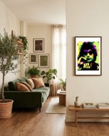 bob-dylan-american-singer-3 framed in a grounding room thumbnail