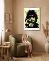 bob-dylan-american-singer-3 framed in a tender room thumbnail