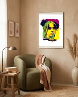 Billie Eilish American Singer framed in a tender room thumbnail