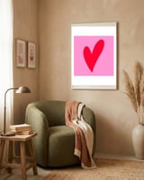 Minimal Heart framed in a tender room thumbnail