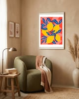Colourful Lemons framed in a tender room thumbnail