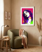 Monica Bellucci Hollywood Celebrity Trending Now framed in a tender room thumbnail