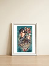 The Game Is On — framed, leaning against the wall thumbnail