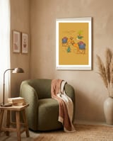 Ships of the desert framed in a tender room thumbnail