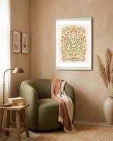 Spring Flowers framed in a tender room thumbnail
