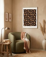 Owls  framed in a tender room thumbnail